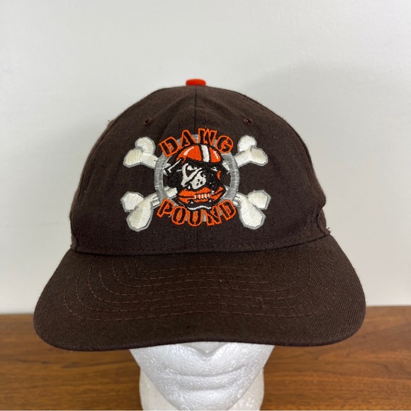 VTG Cleveland Browns Logo Athletic Dawg Pound NFL Snapback Hat Baseball Cap OSFA - Picture 3 of 15